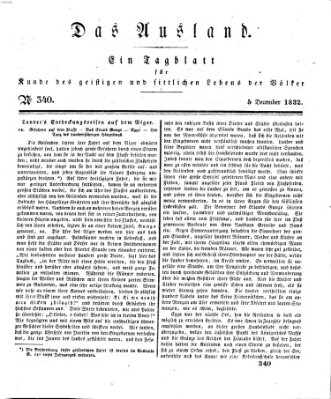 Das Ausland Mittwoch 5. Dezember 1832