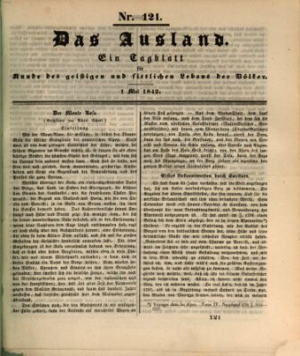Das Ausland Sonntag 1. Mai 1842