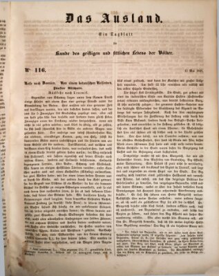Das Ausland Montag 15. Mai 1848