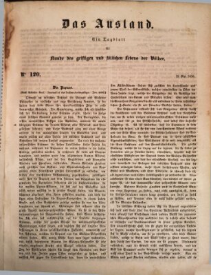 Das Ausland Montag 20. Mai 1850