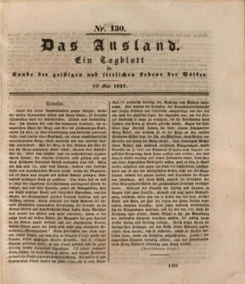 Das Ausland Mittwoch 10. Mai 1837