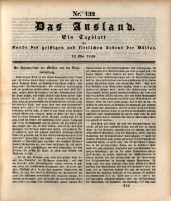 Das Ausland Montag 12. Mai 1845