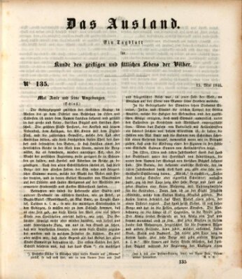 Das Ausland Freitag 15. Mai 1846