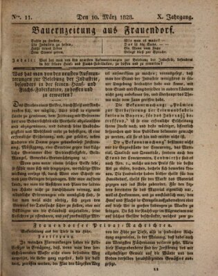 Bauern-Zeitung aus Frauendorf Montag 10. März 1828