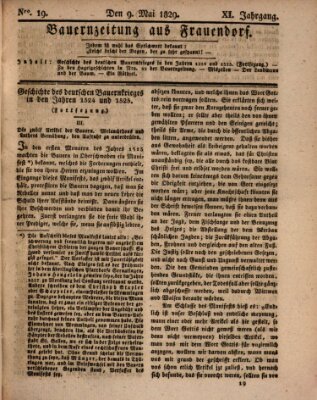 Bauern-Zeitung aus Frauendorf Samstag 9. Mai 1829
