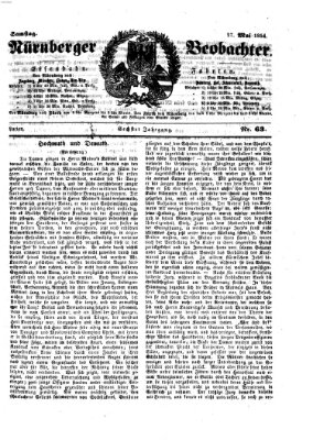 Nürnberger Beobachter Samstag 27. Mai 1854