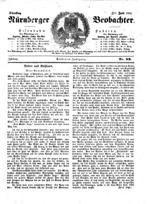 Nürnberger Beobachter Dienstag 10. Juli 1855