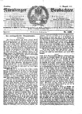 Nürnberger Beobachter Samstag 18. August 1855