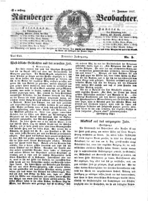 Nürnberger Beobachter Samstag 10. Januar 1857