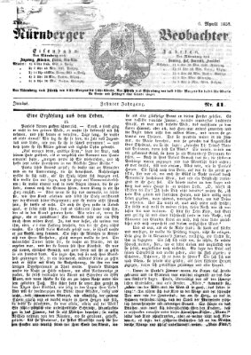 Nürnberger Beobachter Dienstag 6. April 1858