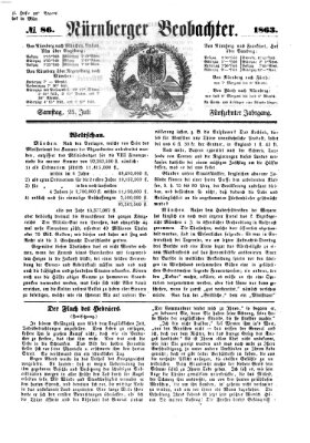Nürnberger Beobachter Samstag 25. Juli 1863
