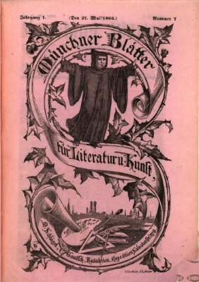 Münchner Blätter für Literatur und Kunst Sonntag 27. Mai 1866