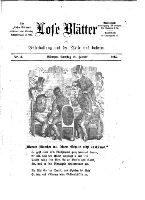 Lose Blätter Samstag 19. Januar 1867