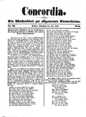 Concordia (Donau-Zeitung) Samstag 20. Juli 1844