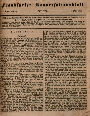 Frankfurter Konversationsblatt (Frankfurter Ober-Post-Amts-Zeitung) Donnerstag 5. Mai 1842