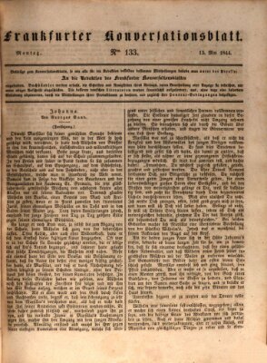 Frankfurter Konversationsblatt (Frankfurter Ober-Post-Amts-Zeitung) Montag 13. Mai 1844