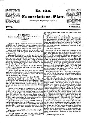 Regensburger Conversations-Blatt (Regensburger Tagblatt) Freitag 7. November 1851