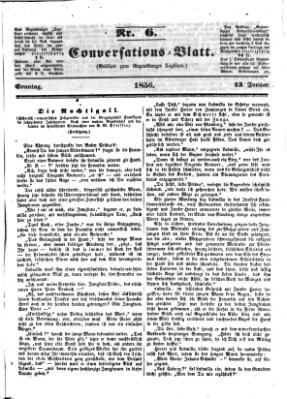 Regensburger Conversations-Blatt (Regensburger Tagblatt) Sonntag 13. Januar 1856