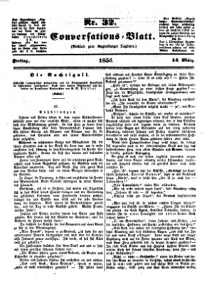 Regensburger Conversations-Blatt (Regensburger Tagblatt) Freitag 14. März 1856