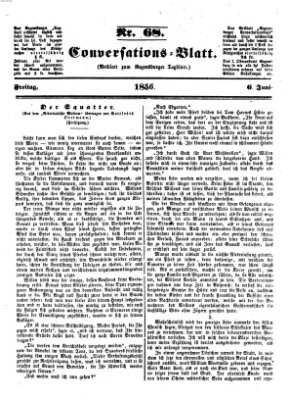 Regensburger Conversations-Blatt (Regensburger Tagblatt) Freitag 6. Juni 1856