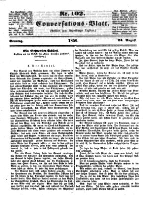 Regensburger Conversations-Blatt (Regensburger Tagblatt) Sonntag 24. August 1856