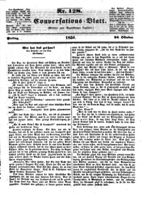 Regensburger Conversations-Blatt (Regensburger Tagblatt) Freitag 24. Oktober 1856