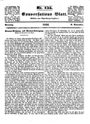 Regensburger Conversations-Blatt (Regensburger Tagblatt) Sonntag 9. November 1856