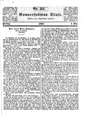 Regensburger Conversations-Blatt (Regensburger Tagblatt) Freitag 1. Mai 1857