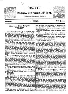 Regensburger Conversations-Blatt (Regensburger Tagblatt) Sonntag 24. Januar 1858