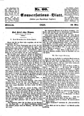 Regensburger Conversations-Blatt (Regensburger Tagblatt) Mittwoch 19. Mai 1858
