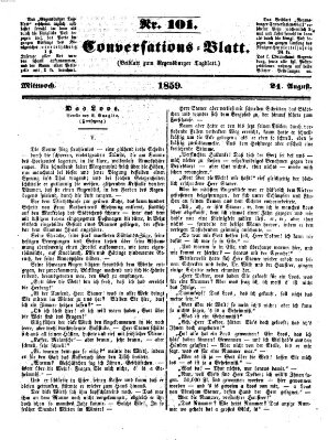 Regensburger Conversations-Blatt (Regensburger Tagblatt) Mittwoch 24. August 1859