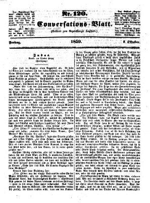 Regensburger Conversations-Blatt (Regensburger Tagblatt) Freitag 7. Oktober 1859