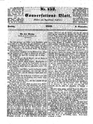 Regensburger Conversations-Blatt (Regensburger Tagblatt) Freitag 4. November 1859