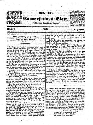 Regensburger Conversations-Blatt (Regensburger Tagblatt) Mittwoch 8. Februar 1860