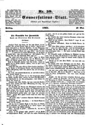 Regensburger Conversations-Blatt (Regensburger Tagblatt) Freitag 17. Mai 1861