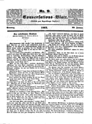 Regensburger Conversations-Blatt (Regensburger Tagblatt) Sonntag 19. Januar 1862