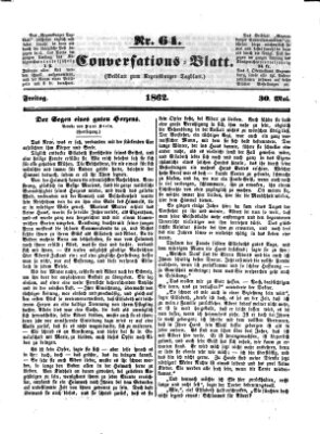 Regensburger Conversations-Blatt (Regensburger Tagblatt) Freitag 30. Mai 1862