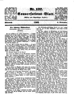 Regensburger Conversations-Blatt (Regensburger Tagblatt) Mittwoch 5. November 1862