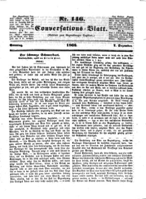 Regensburger Conversations-Blatt (Regensburger Tagblatt) Sonntag 7. Dezember 1862