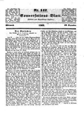 Regensburger Conversations-Blatt (Regensburger Tagblatt) Mittwoch 10. Dezember 1862
