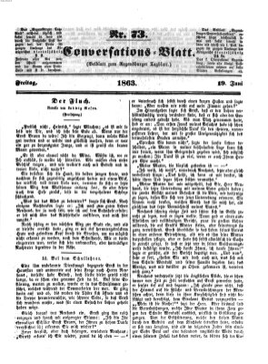 Regensburger Conversations-Blatt (Regensburger Tagblatt) Freitag 19. Juni 1863