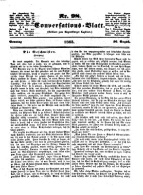Regensburger Conversations-Blatt (Regensburger Tagblatt) Sonntag 16. August 1863