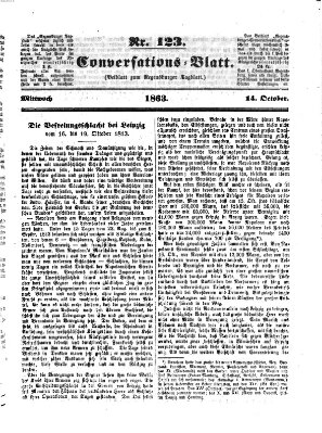 Regensburger Conversations-Blatt (Regensburger Tagblatt) Mittwoch 14. Oktober 1863