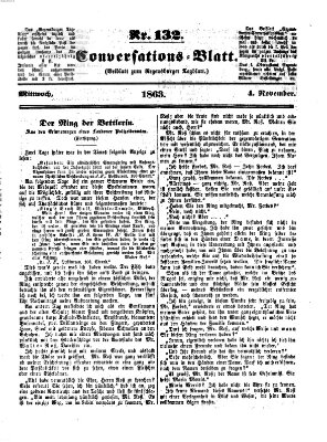 Regensburger Conversations-Blatt (Regensburger Tagblatt) Mittwoch 4. November 1863