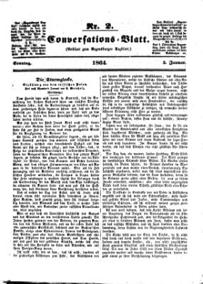 Regensburger Conversations-Blatt (Regensburger Tagblatt) Sonntag 3. Januar 1864
