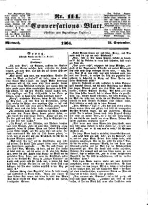 Regensburger Conversations-Blatt (Regensburger Tagblatt) Mittwoch 21. September 1864