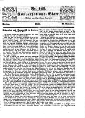 Regensburger Conversations-Blatt (Regensburger Tagblatt) Freitag 25. November 1864
