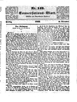 Regensburger Conversations-Blatt (Regensburger Tagblatt) Freitag 15. Dezember 1865