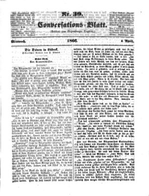 Regensburger Conversations-Blatt (Regensburger Tagblatt) Mittwoch 4. April 1866
