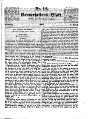 Regensburger Conversations-Blatt (Regensburger Tagblatt) Sonntag 15. April 1866